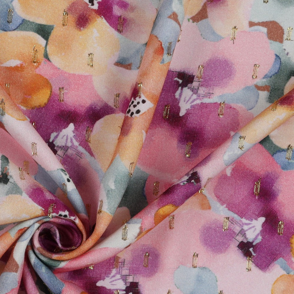 VISCOSE LUREX DIGITAAL FLOWERS