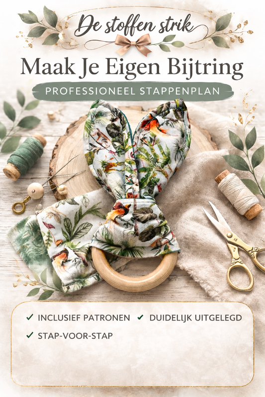 DIY PDF Patroon – Stoffen Bijtring met Houten Ring