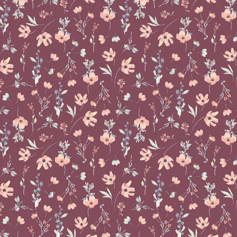 POPLIN DIGITAL FLOWERS