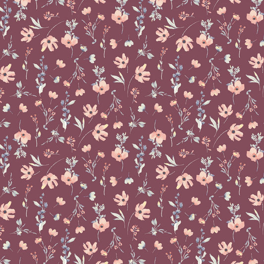 POPLIN DIGITAL FLOWERS
