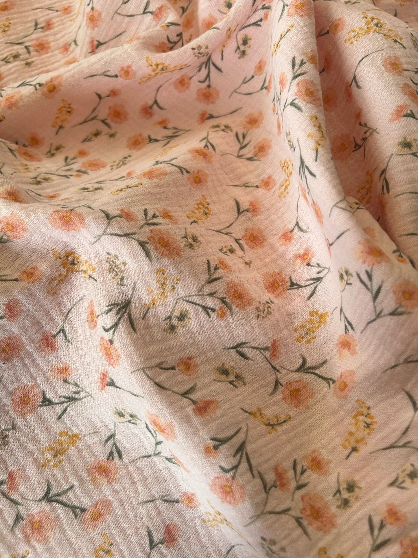 Mouslin print bloemen